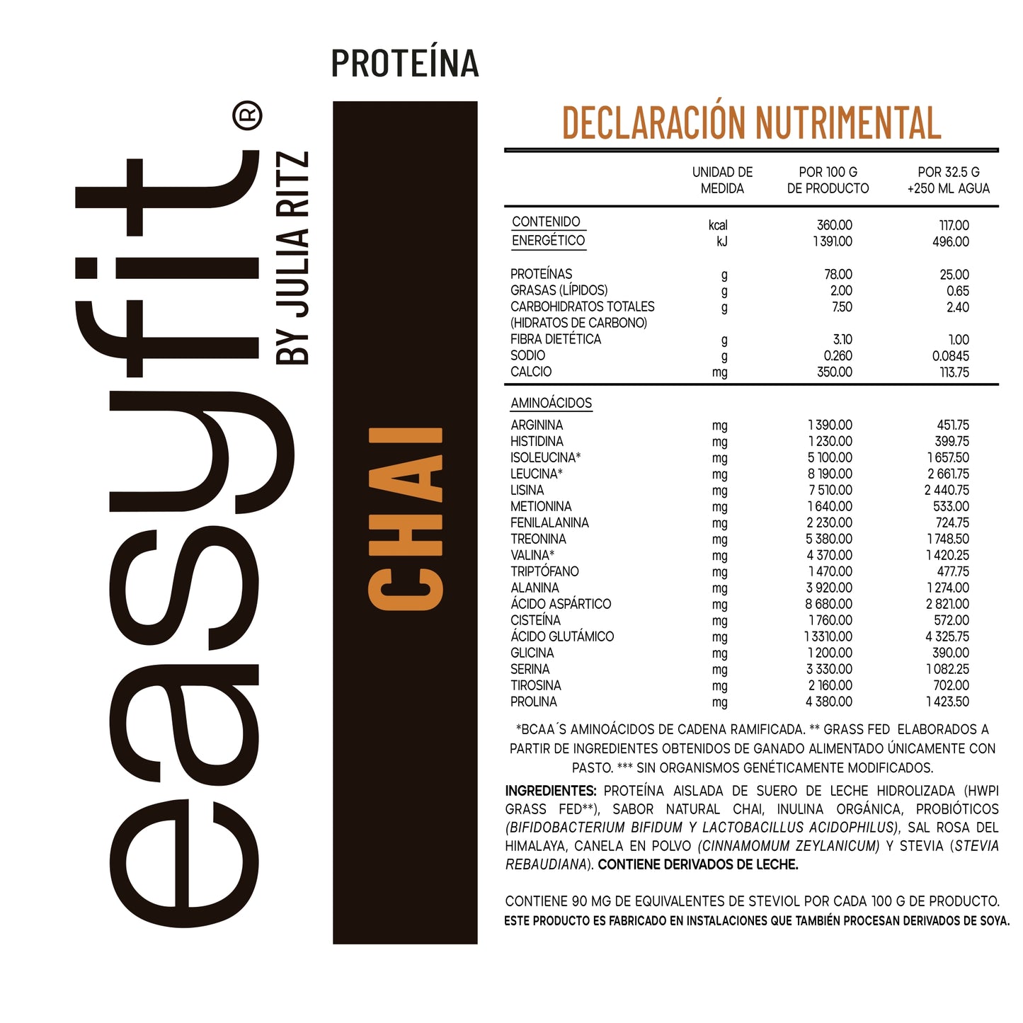 Sachet Proteína Premium GRASS-FED - Chai