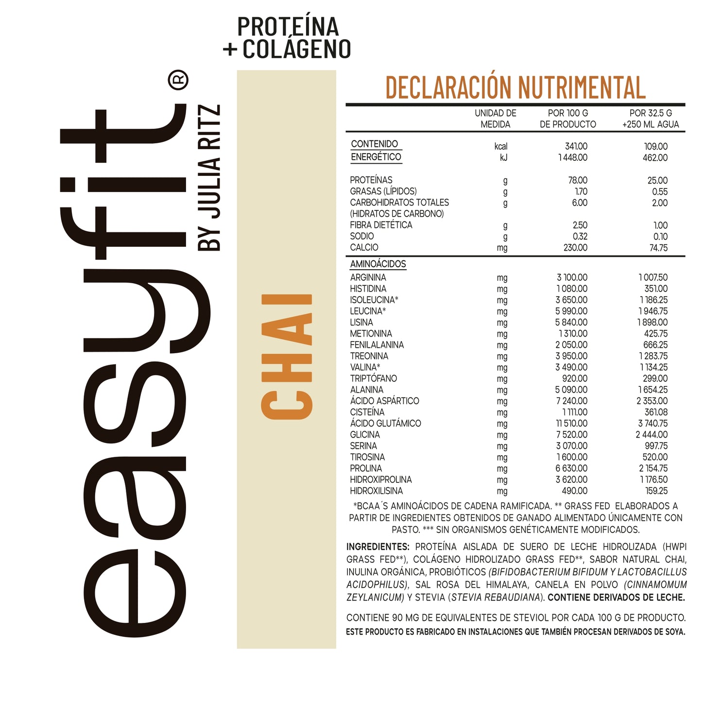 Sachet Proteína Premium GRASS-FED + Colágeno - Chai